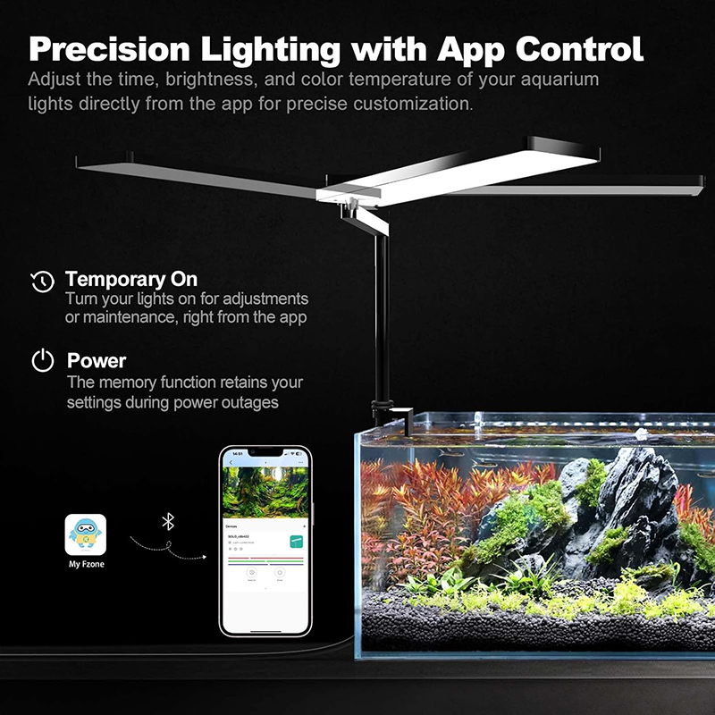 Lámpara LED para Acuario FZONE - Plant Parent App reseña y precio