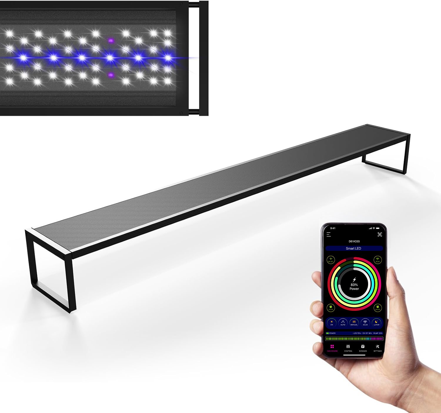 Luz LED para acuario MICMOL Ex - Plant Parent App reseña y precio