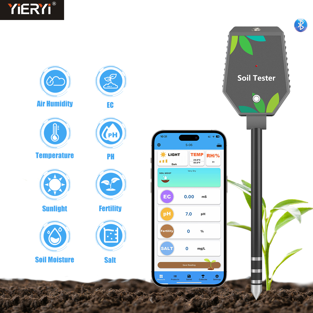 Yieryi-probador de suelo intel - Plant Parent App reseña y precio