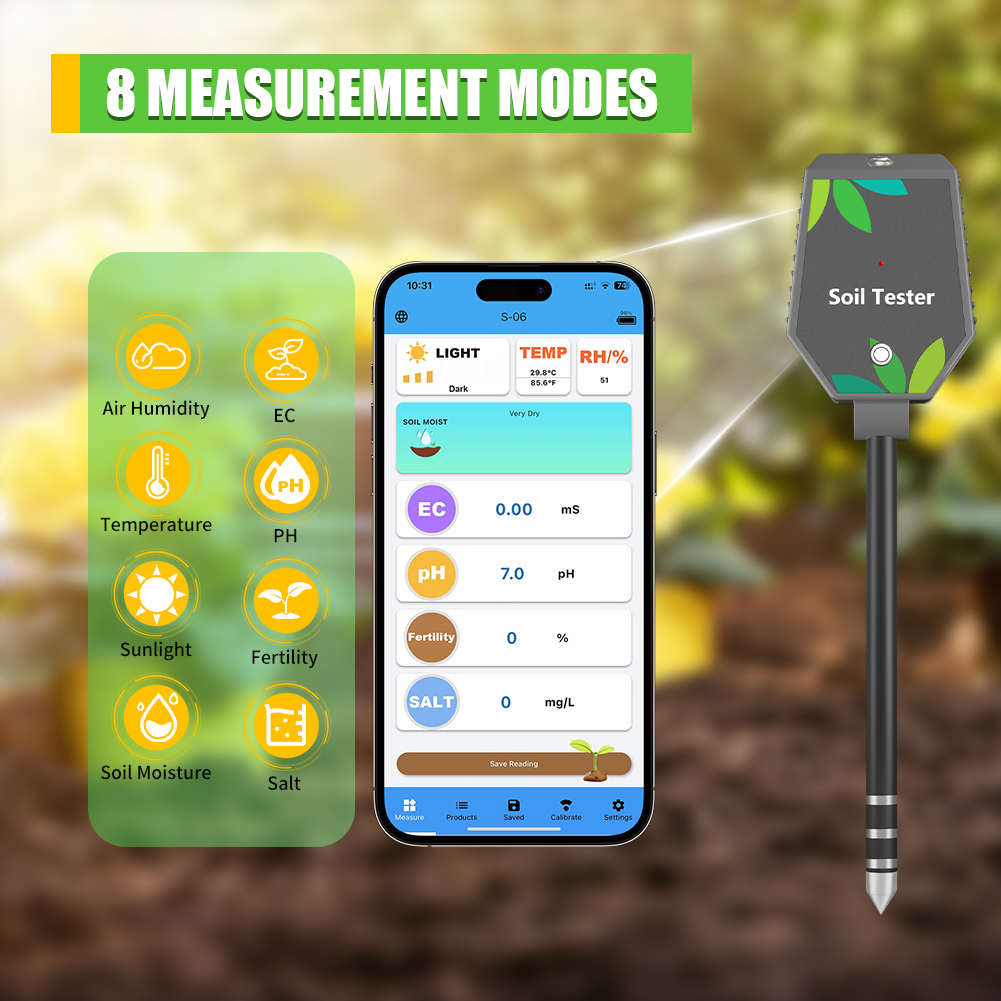 Yieryi-probador de suelo intel - Plant Parent App reseña y precio